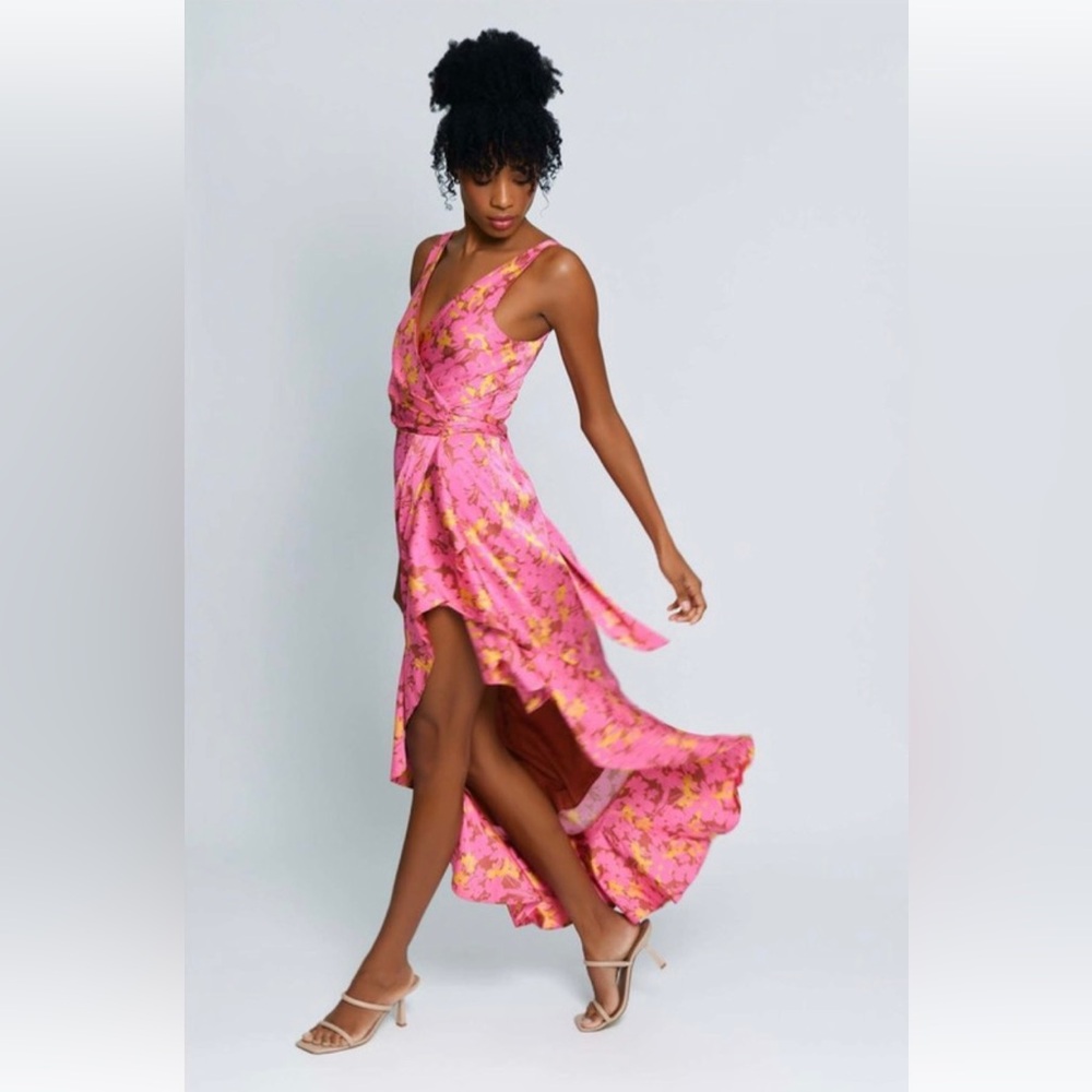 Hutch Tansy Dress in Hot Pink Floral - Medium, NWT